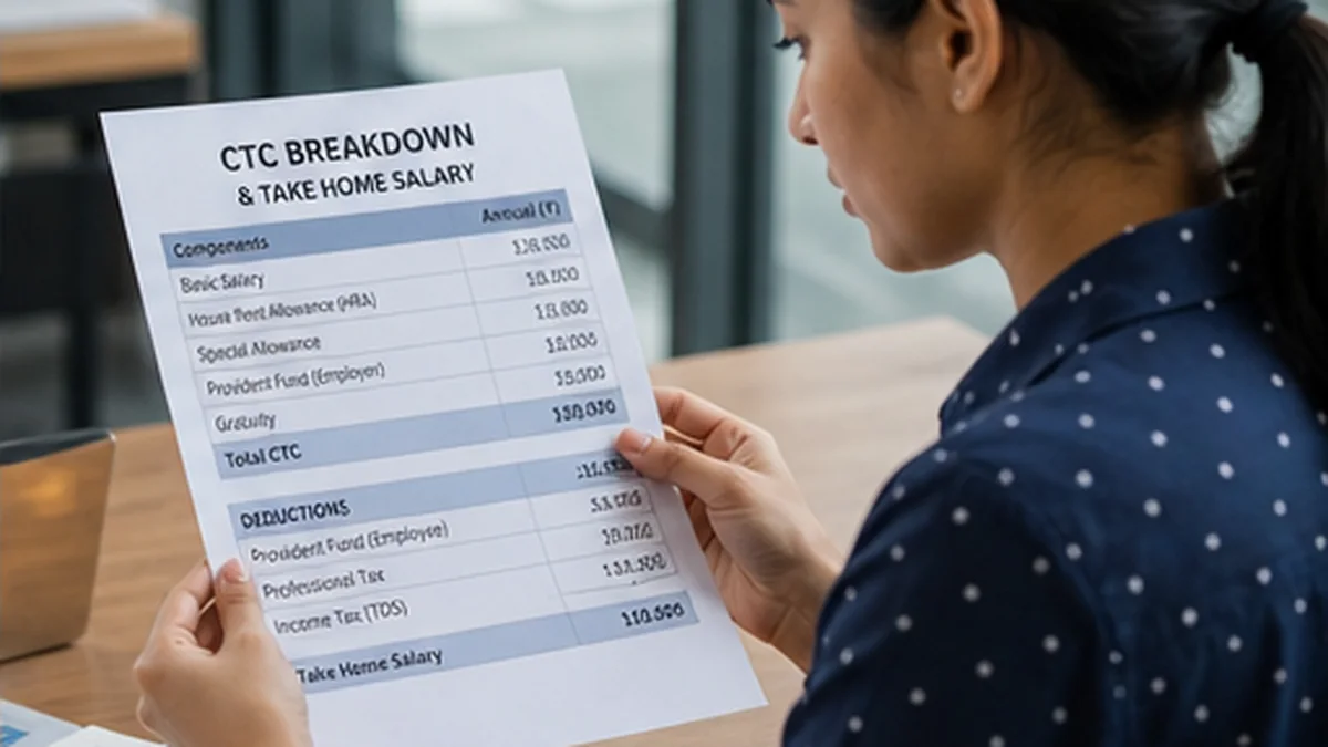 Salary CTC to in-hand: what usually gets deducted